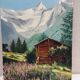 Tableau montagne signé