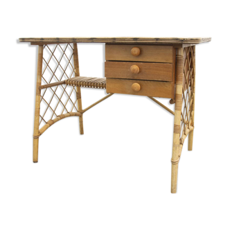 Bureau en rotin