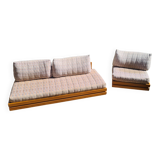 Bench and fireside chair Maison Regain 1970