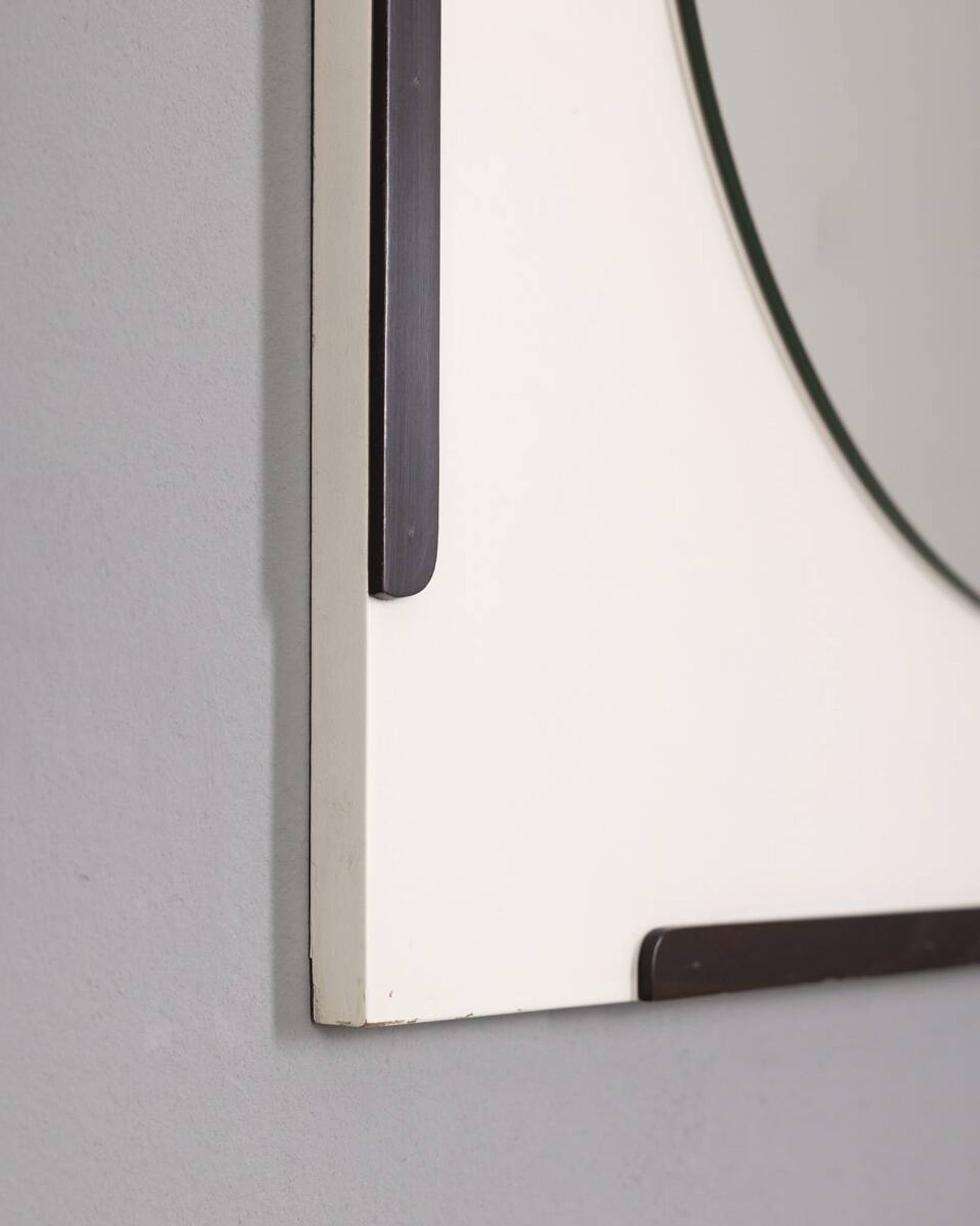 Vintage Wooden Wall Mirror by the Sbrilli Fratelli, 1970s