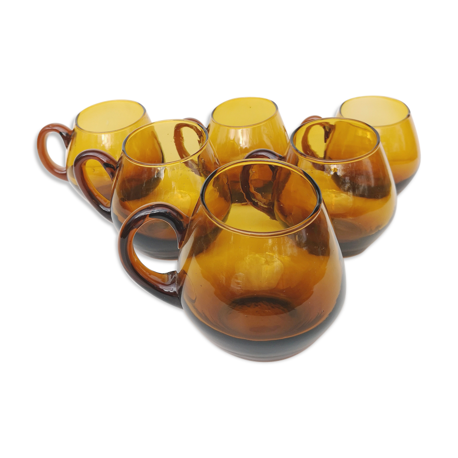 Vintage blown glass cups