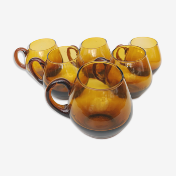 Vintage blown glass cups