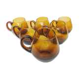 Vintage blown glass cups