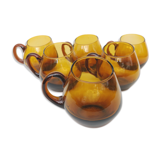 Vintage blown glass cups