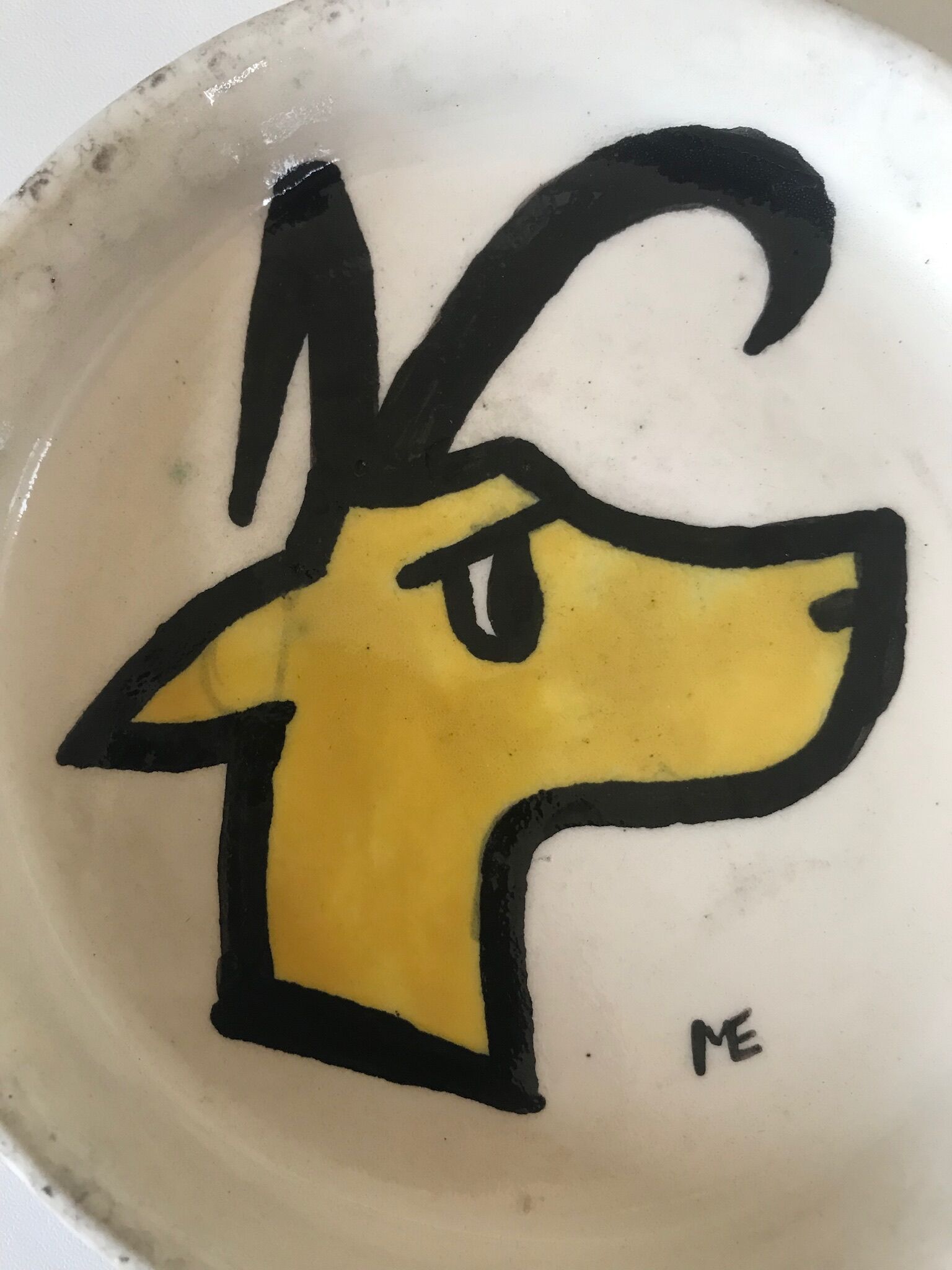 Signed vallauris vintage 50s ceramic