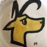 Signed vallauris vintage 50s ceramic