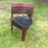Set de chaises tripode Hans olsen vintage