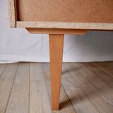 Scandinavian designer chest of drawers in blond oak Mid-Century Circa 1950