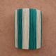 Applique murale rayé vert sapin et beige en raphia naturel