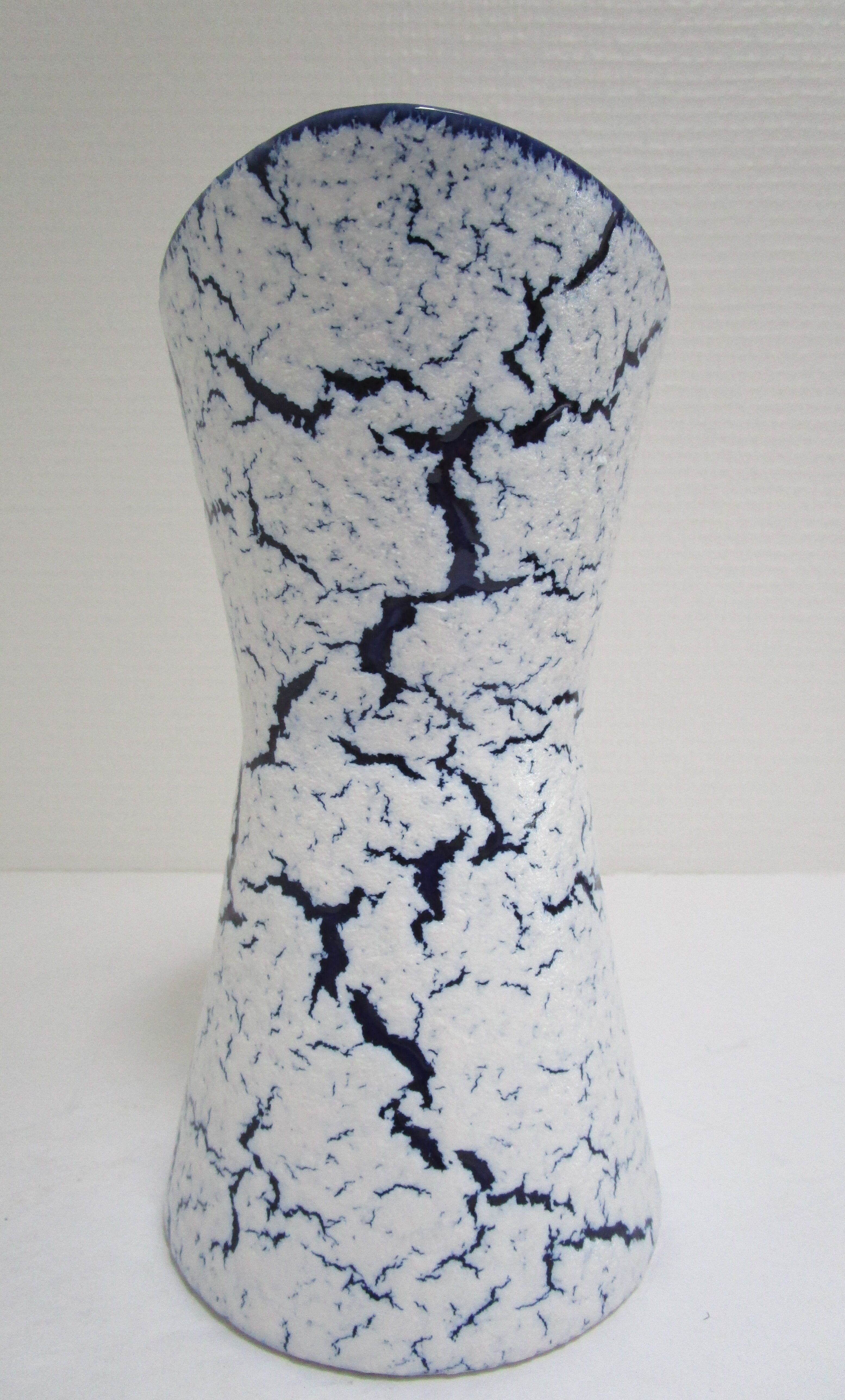 Pichet fat lava blue ceramic vintage design