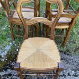 Set of 5 baumann rustic chairs