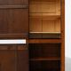 Tall rustic French monastery wardrobe in oak from the late 19th century