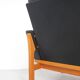 Vintage Black Leather Sofa by Poul M. Volther for Erik Jørgensen, 1960s
