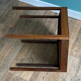 Scandinavian hexagonal side table stamped "Made in Denmark" 60s