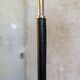 Modern mid-century chrome leather floor lamp Atelje Lyktan, Sweden