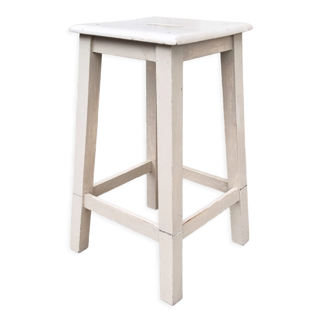 Tabouret d'atelier, en bois vintage, années 40
