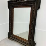 Mirror "tramp art" folk art 103 x 76 cm.