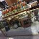 Venetian mirror Art Deco brasserie bistro in eglomerized glass 204x105cm
