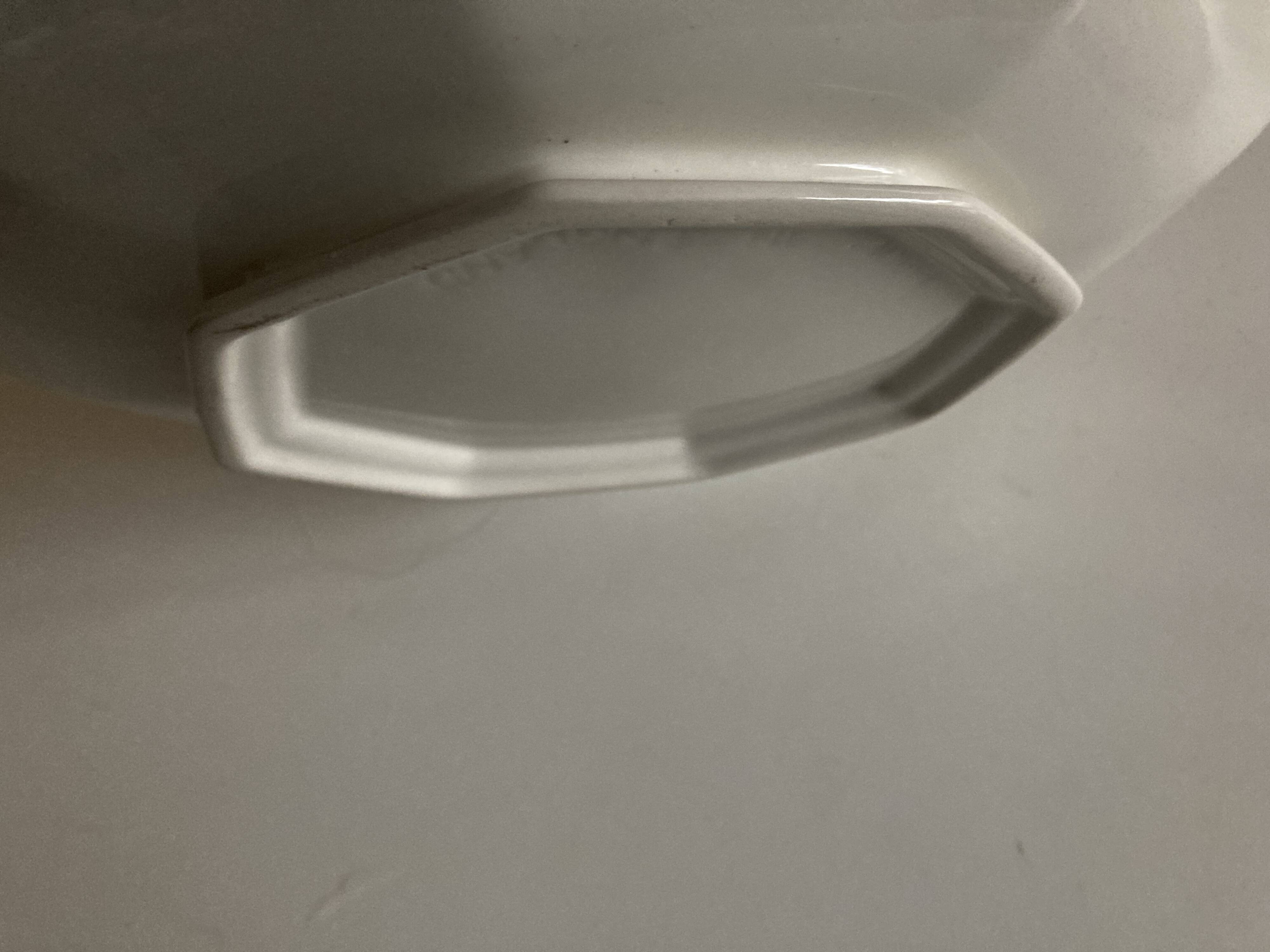 Neo Classic Greek Revival Octagonal Beaded English Earthenware Centerpiece