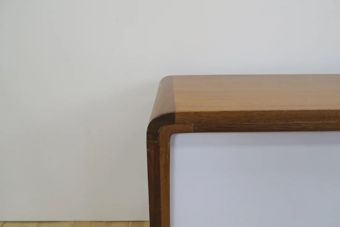 Black and white teak sideboard, 1960s