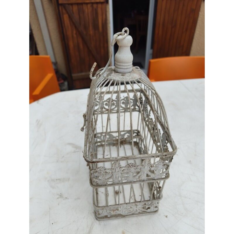 Cage à oiseaux en fer forgé