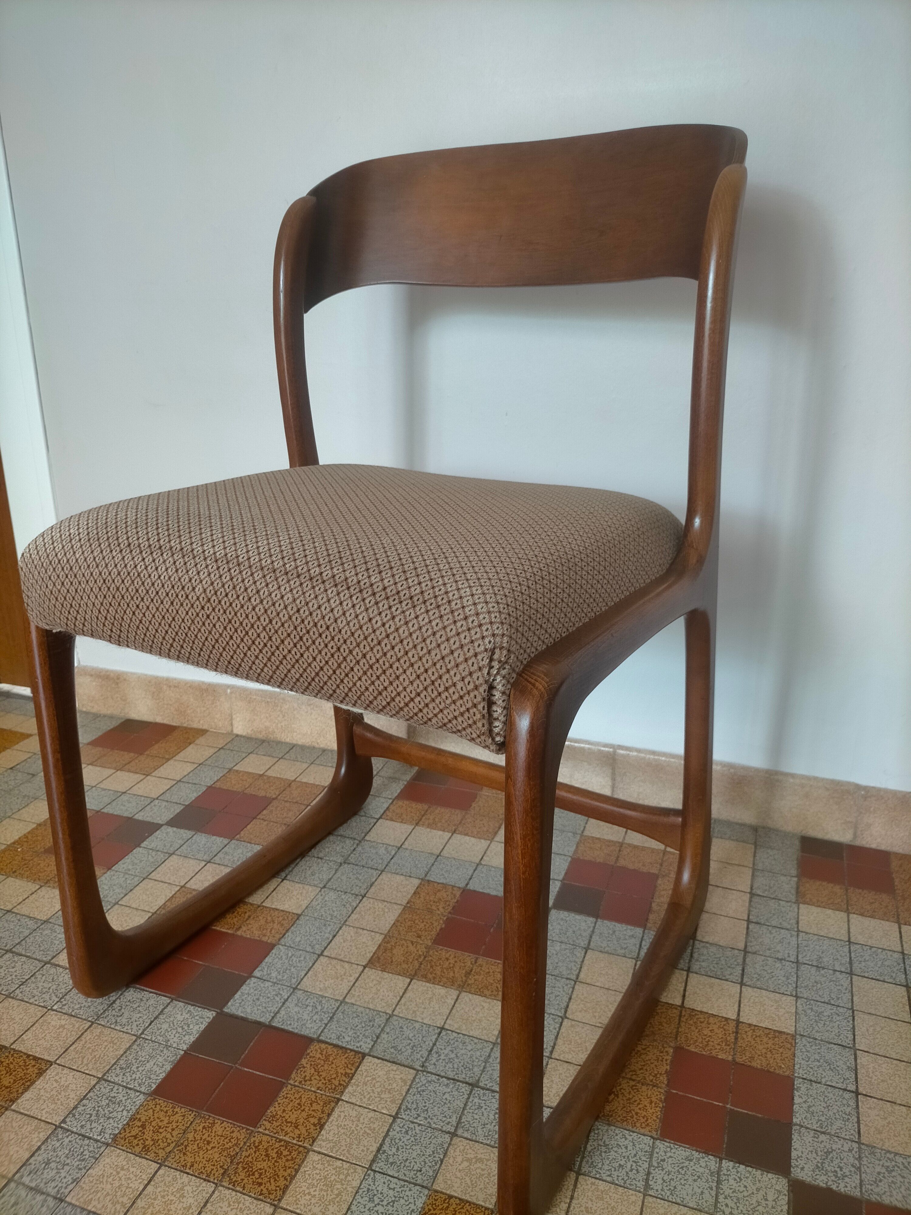 Scandinavian baumann sleigh chairs