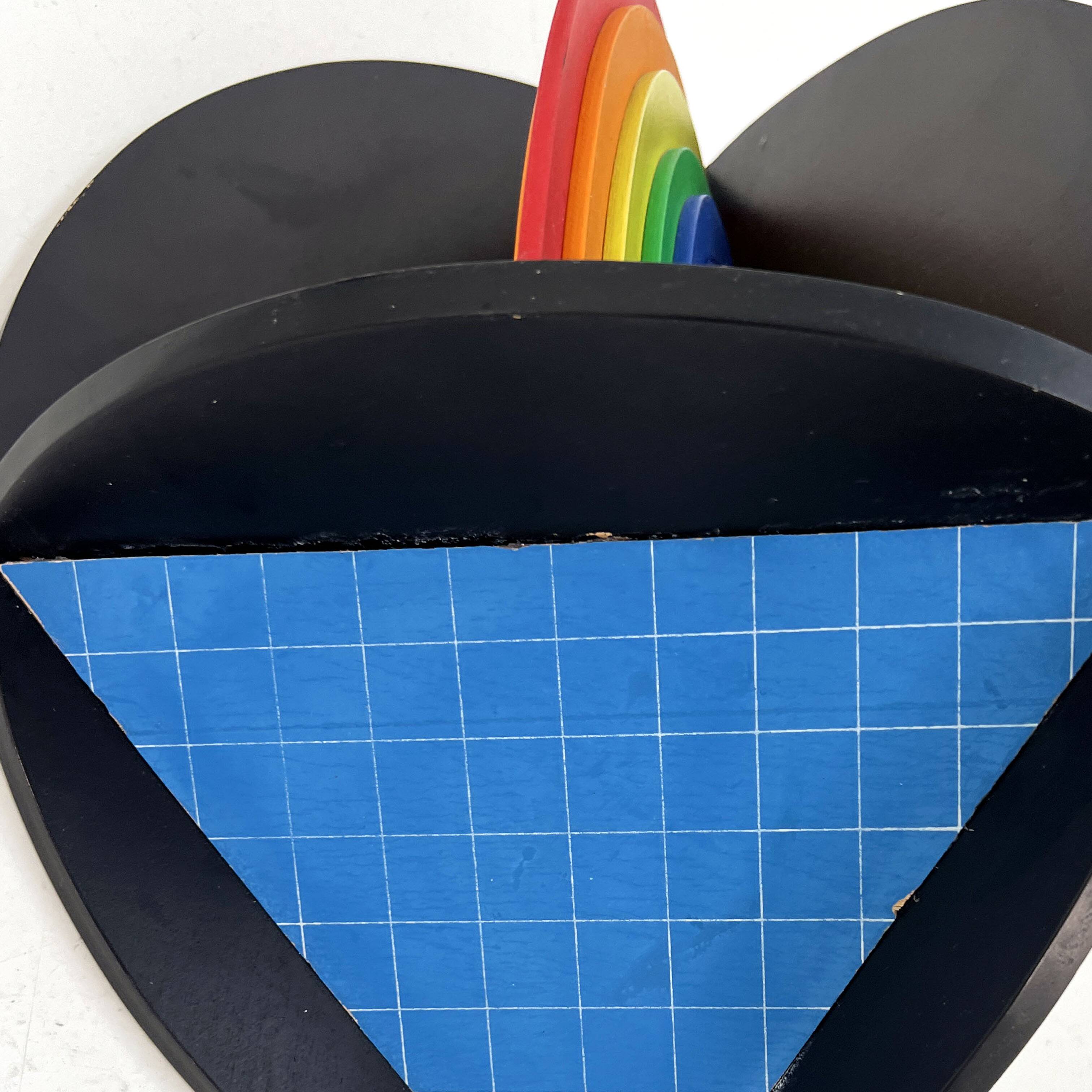 Rainbow Wall Sculpture by Lucio Del Pezzo, 1977