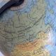 Vintage globe 1962 terrestrial world map glass tripod Taride - 32 cm