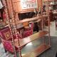 Wall Shelf or Display in Mahogany with Twisted Columns, Late 19th Century