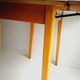 Original 1960’S Red Formica Drop Leaf Dining Table With Wooden Legs, Vintage, Retro, Mid Century, Ki