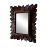 Antique mirror in carved wood
