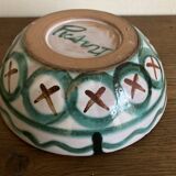 Robert Picault 1960 Vallauris salad bowl signed in full