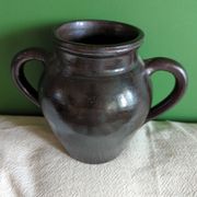 Vase en poterie de Nehou signé Hamel