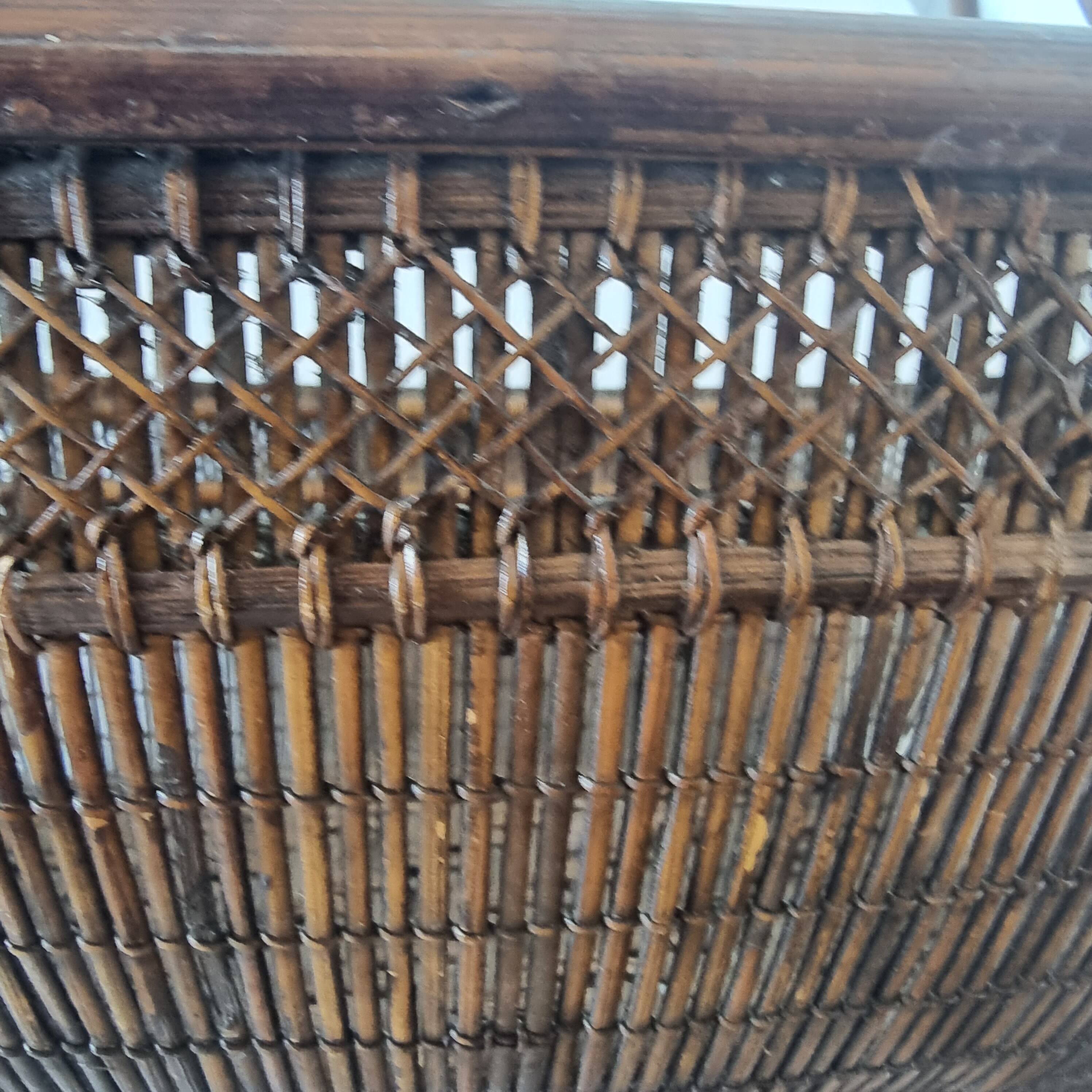 authentic basket or basket from the people's republic of china from the mid-20th century