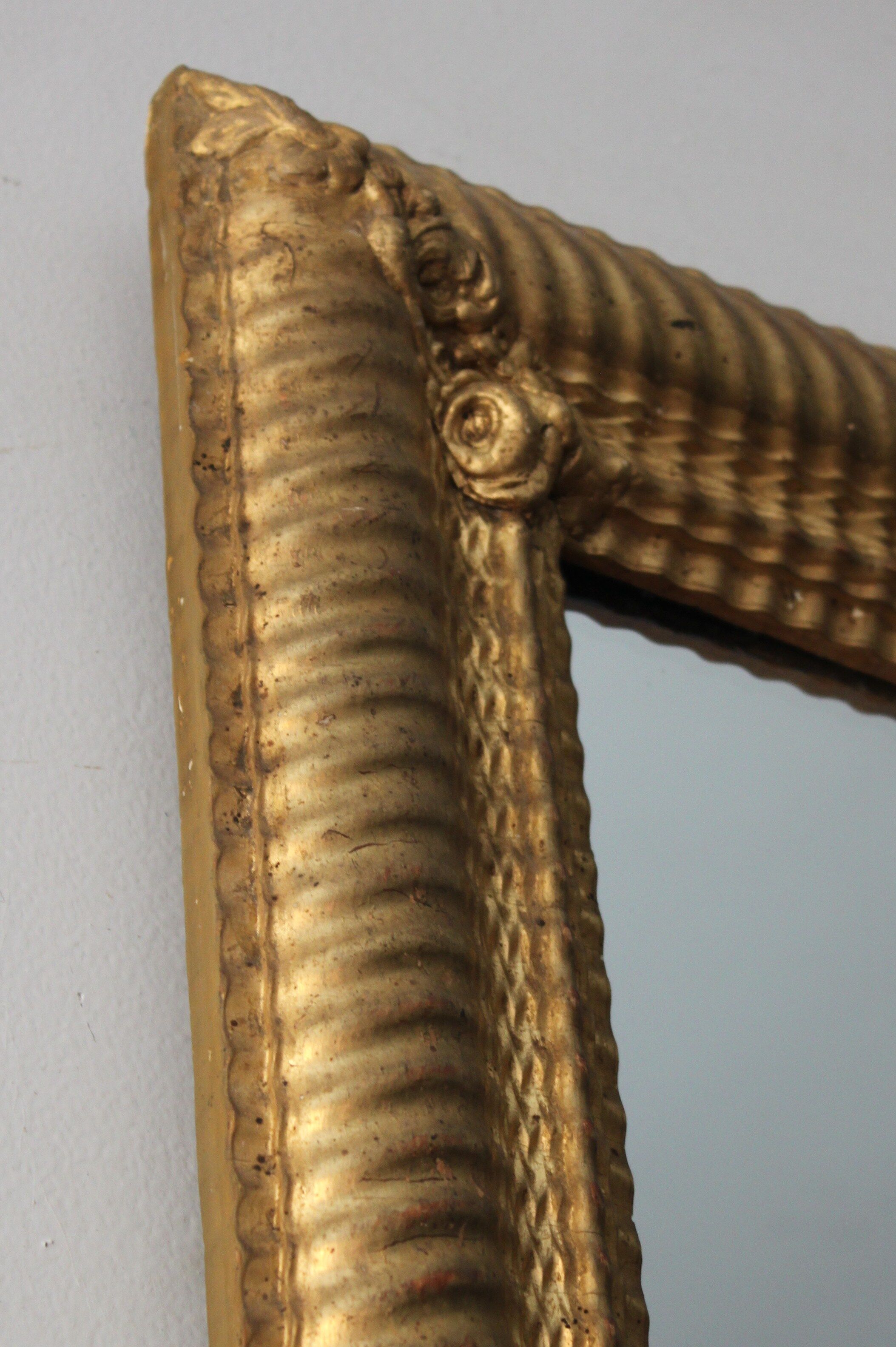 Ancient mirror gilded - 74x83cm