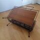 Magazine rack steel thread and teak wood