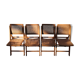Suite of 4 folding chairs cannage 60s vintage