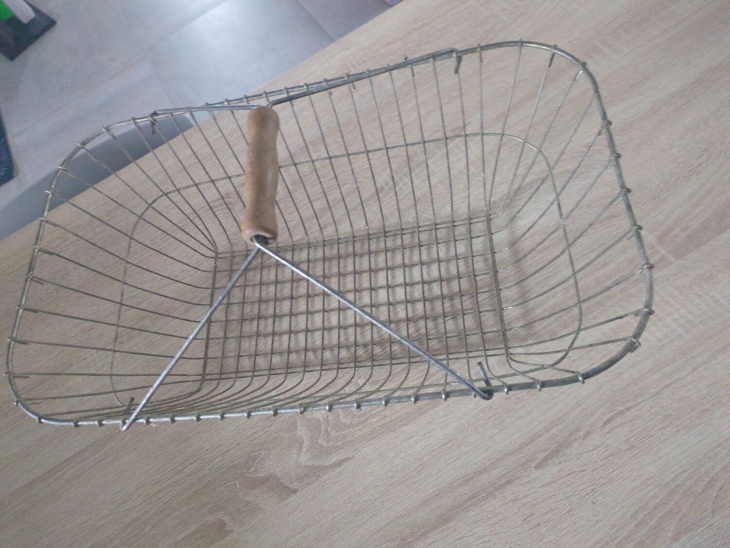 Vintage metal basket