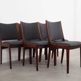 Ensemble de six chaises en palissandre, design danois, années 1960, designer : Johannes Andersen