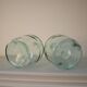 Lot de 2 dame-jeannes vert clair