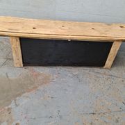 Old established furniture low industrial TV vintage oak and metal