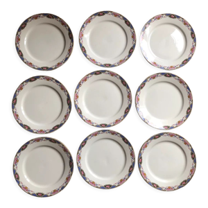 lot 9 assiettes Digoin