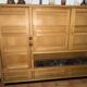 Library / Tall sideboard in solid wood and ceramics – Guillerme and Chambron
