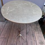 Sculptural table Traccia Merret Oppenheim silver edition Cassina