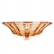 Art Deco fruit bowl, glass, Val Saint Lambert, Belgium, 1950s