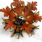 Set of three beautiful 1960s Italian ceiling or wall lamps by Banci Firenze