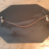 Serious beveled octagonal mirror 51x39cm