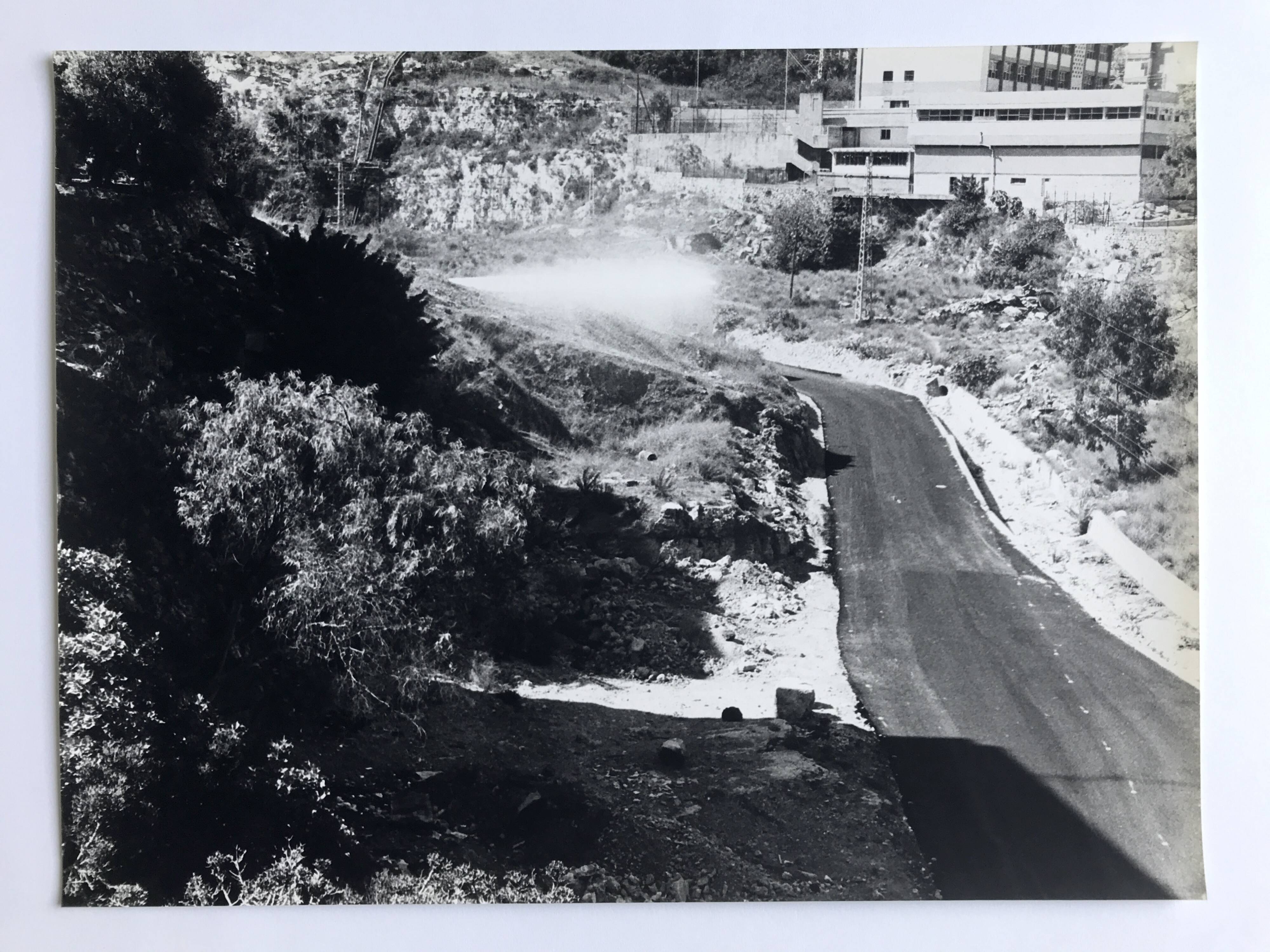 Rosine NUSIMOVICI, Untitled (Road), c 1980. Black and white silver print