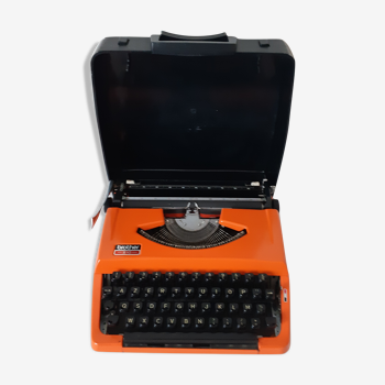 Machine à écrire portative orange Brother 210 révisée