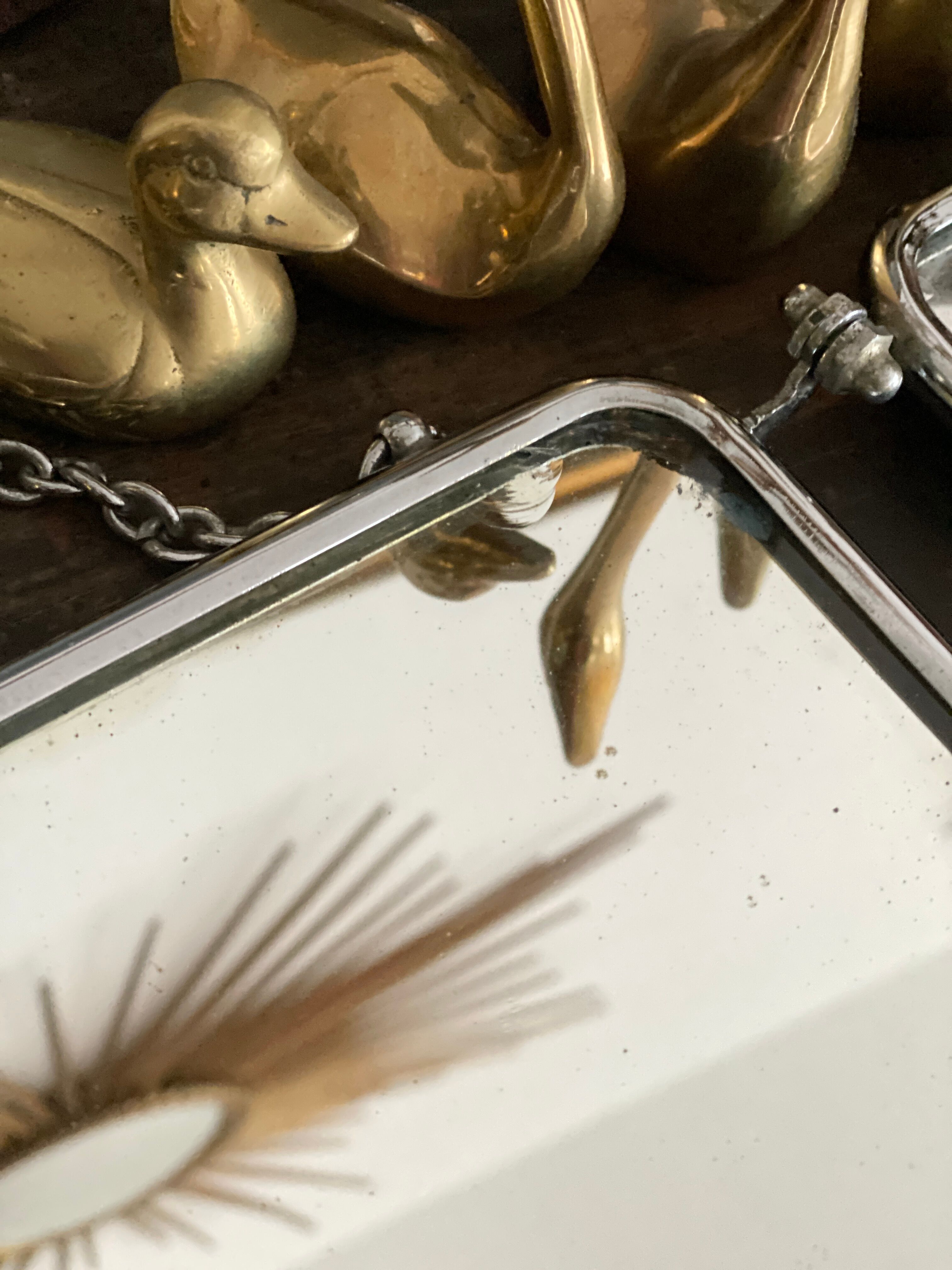 Miroir barbier triptyque vintage